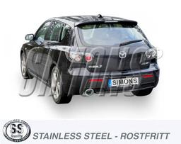 Pakoputkisto Mazda 3 MPS