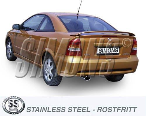 Avgassystem Rostfritt Opel Astra G