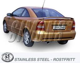 Avgassystem Rostfritt Opel Astra G