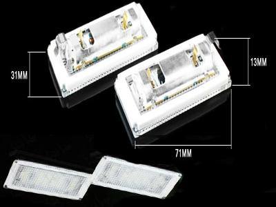 LED Nummerskyltsbelysning Bmw E46 2drs