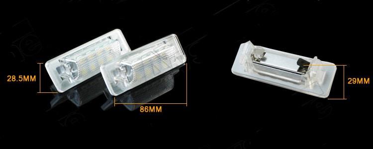 Led rekisterikilven valaistus Mercedes