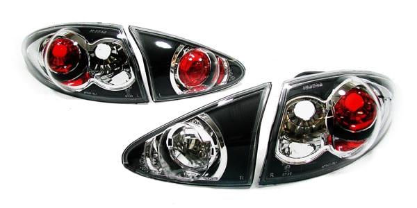 Baklamper i sort Lexus utførelse