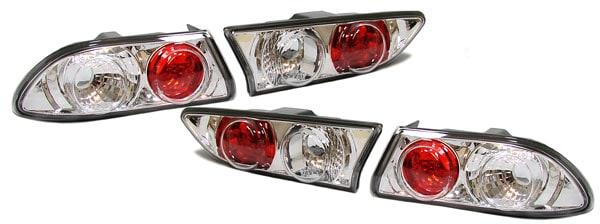 Baklamper kromet Alfa 156