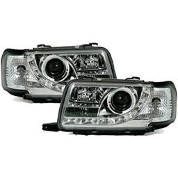 Chrome head lamps LED Audi 80