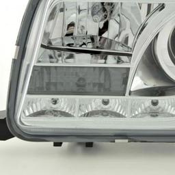Chrome head lamps LED Audi 80