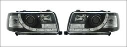 Black head lamps LED Audi 80