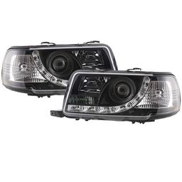 Black head lamps LED Audi 80