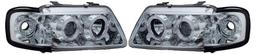 Chrome angel eyes head lamps for Audi A3