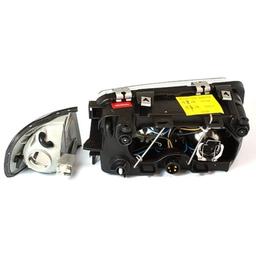 Black angel eyes head lamps Audi A3