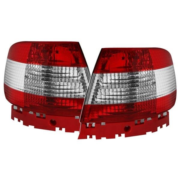 Baklampor röd klara Audi A4