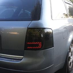 LED Baklampor svart tonade Audi A6