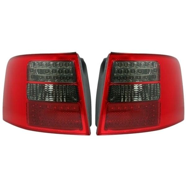 LED Baklampor Röd Smoke