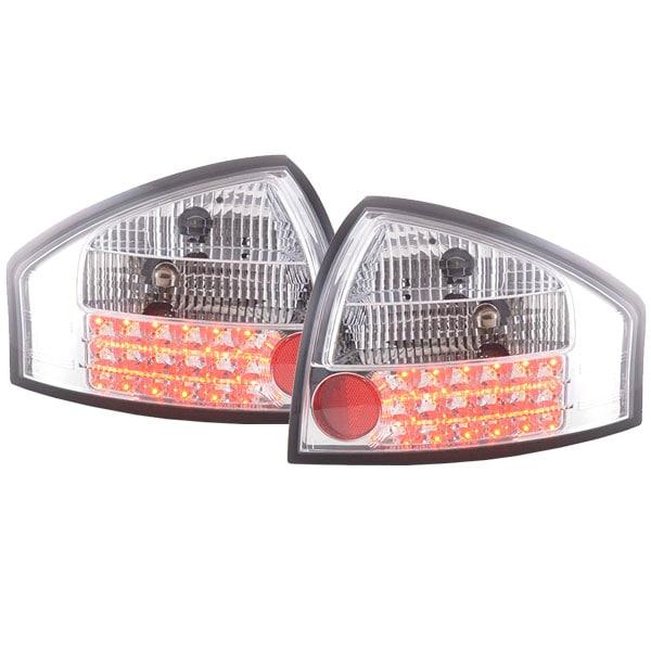 Baklampor LED krom Audi A6