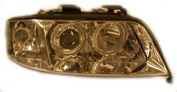 Angel eyes head lamps chrome Audi A6