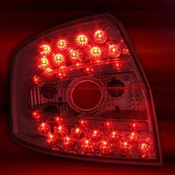 Baklampor Krom LED Audi