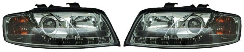Devileyes Lyskaster LED Krom Audi A4