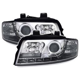 Devileyes Lyskaster LED Krom Audi A4