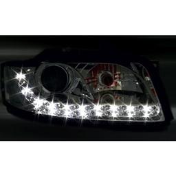Devileyes Lyskaster LED Krom Audi A4