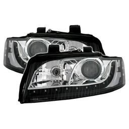 Devileyes strålkastare LED Krom Audi A4