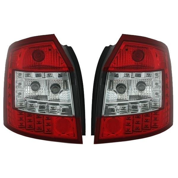 LED Baklampor Röd Klarglas Audi A4
