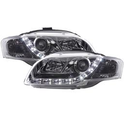 Devileyes Lyskaster LED Krom Audi A4