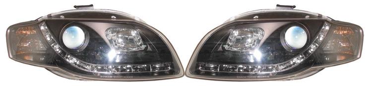 Devil eyes lights LED black Audi A4