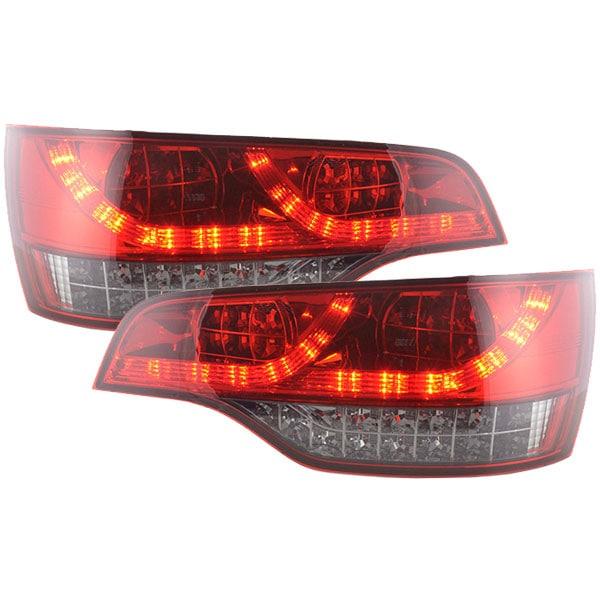 LED Baklampor Röd Svarta Audi Q7