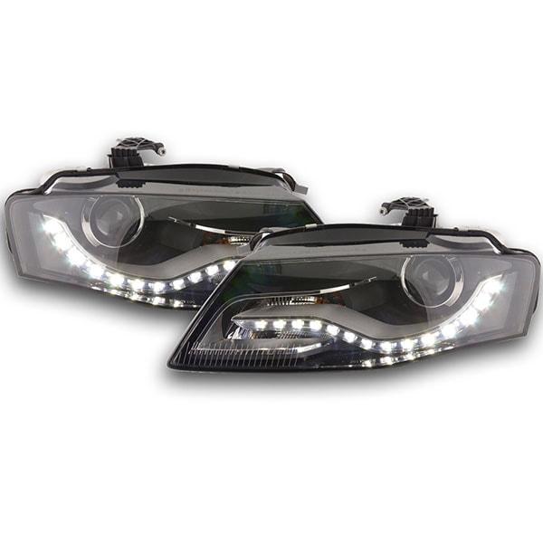 Ajovalot med LED DRL Audi A4