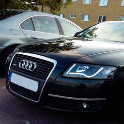 Audi A6 Lyskaster sorte Tube lights