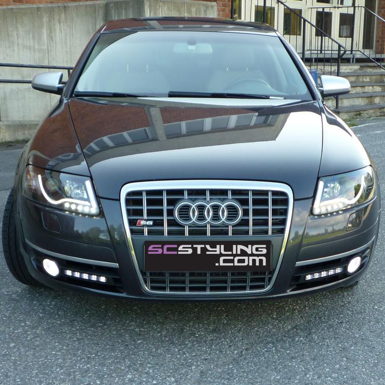 Audi A6 Lyskaster sorte Tube lights