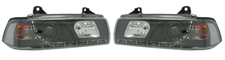 BMW E36 4Drs Devil Eyes sort