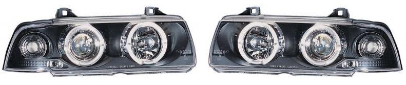 Bmw E36 Angeleyes sort Oneblock