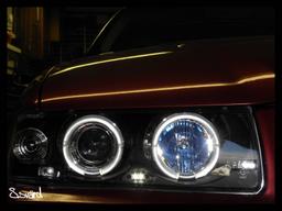Bmw E36 Angeleyes sort Oneblock