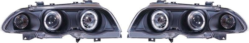 Angeleyes strålkastare svart BMW E46