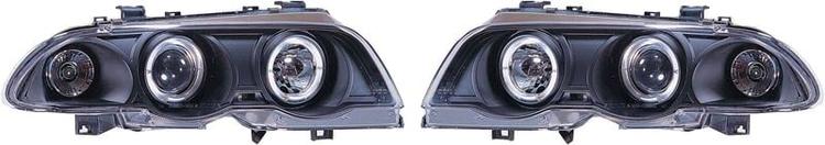 Angeleyes strålkastare svart BMW E46