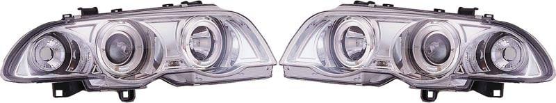 Ajovalot med LED angeleyes BMW E46
