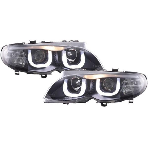 Svarta Strålkasatre TFL BMW E46