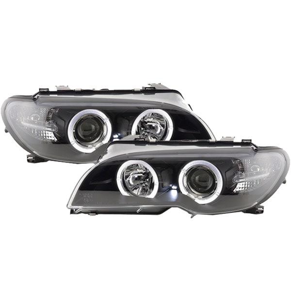 Angel Eyes forlygte Sort BMW E46