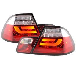 LED baklampor röd klar E46