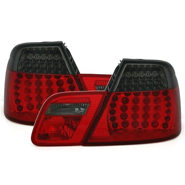 LED Baklampor Röd Smoke