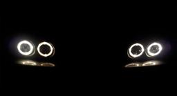 Angel Eyes Forlygte Sort BMW E34