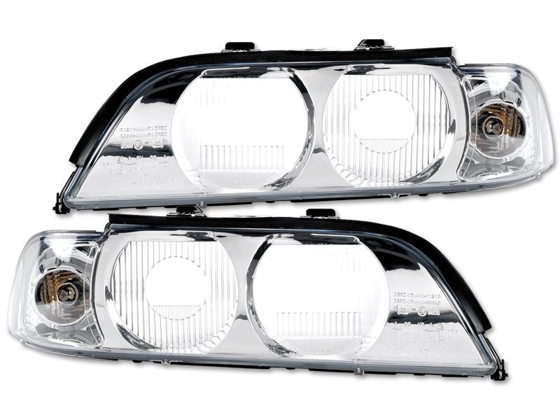 Frontskiva med blinkers i Krom