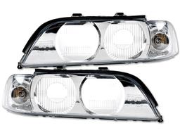 Frontskiva med blinkers i Krom