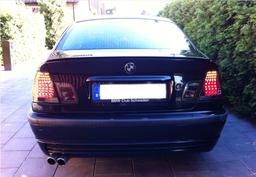 Led Takalamput Mustat BMW E46 Sedan