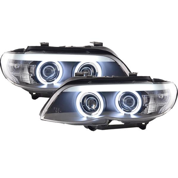 Svarta Angeleyes Strålkastare BMW X5