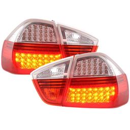 LED Baklampor Röd Vita BMW E90
