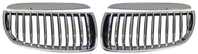 BMW E90 05- Grill Krom