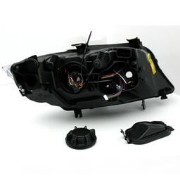 Strålkastare med Angeleyes LED blinkers BMW E90/E91