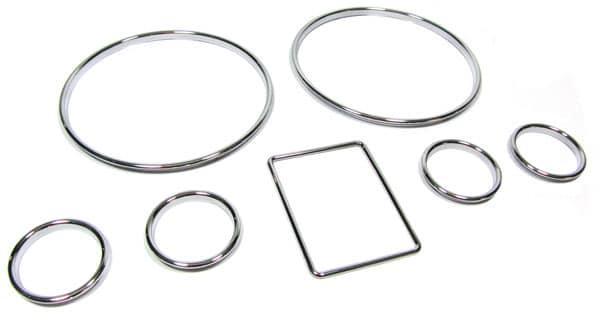 Chrome rings for instrument