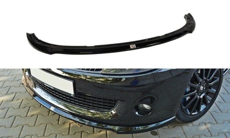 Blanksvart cupspoiler fram Renault clio RS MK3